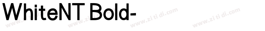 WhiteNT Bold字体转换